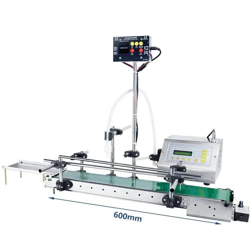 ZONESUN ZS-DTDP160A Automatic Filling Machine With Conveyor For Liquid Juice Essence Sample Astringent Length 600mm 110 volts