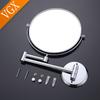 VGX Two Sided Vanity Makeup Mirror Bathroom Wall Mounted Folding Mirror 3x Magnifying Makeup Shaving Vanity Mirror Gold Chrome