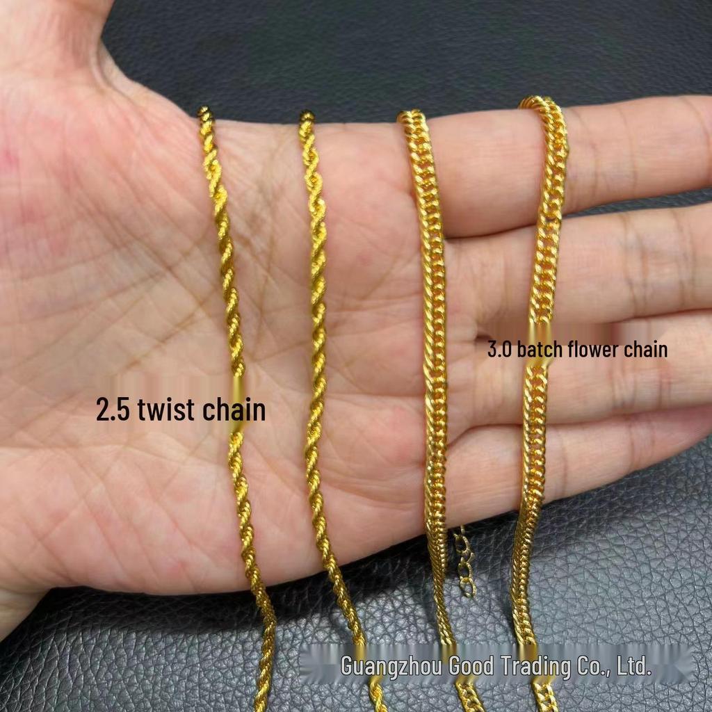 Dubai Braut 24K Vergoldetes Unregelmäßiges Schmuckset: Halskette und Ohrringe