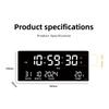Classic LED Plug-in Wall Clock, Multifunctional Smart Electronic Calendar Clock for Living Room, 3615
