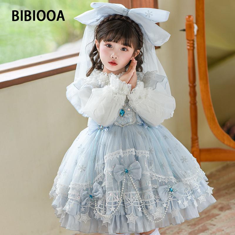 BIBIOOA Autumn 2025 Girls Princess Dress (Sizes 100-150)