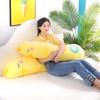 Łóżko uszczypnięcie noga poduszka do rzucania spanie długi duży mały żółta kaczka zdejmowalny i zmywalny lalka lalka pluszowa zabawka śliczna dziewczynka