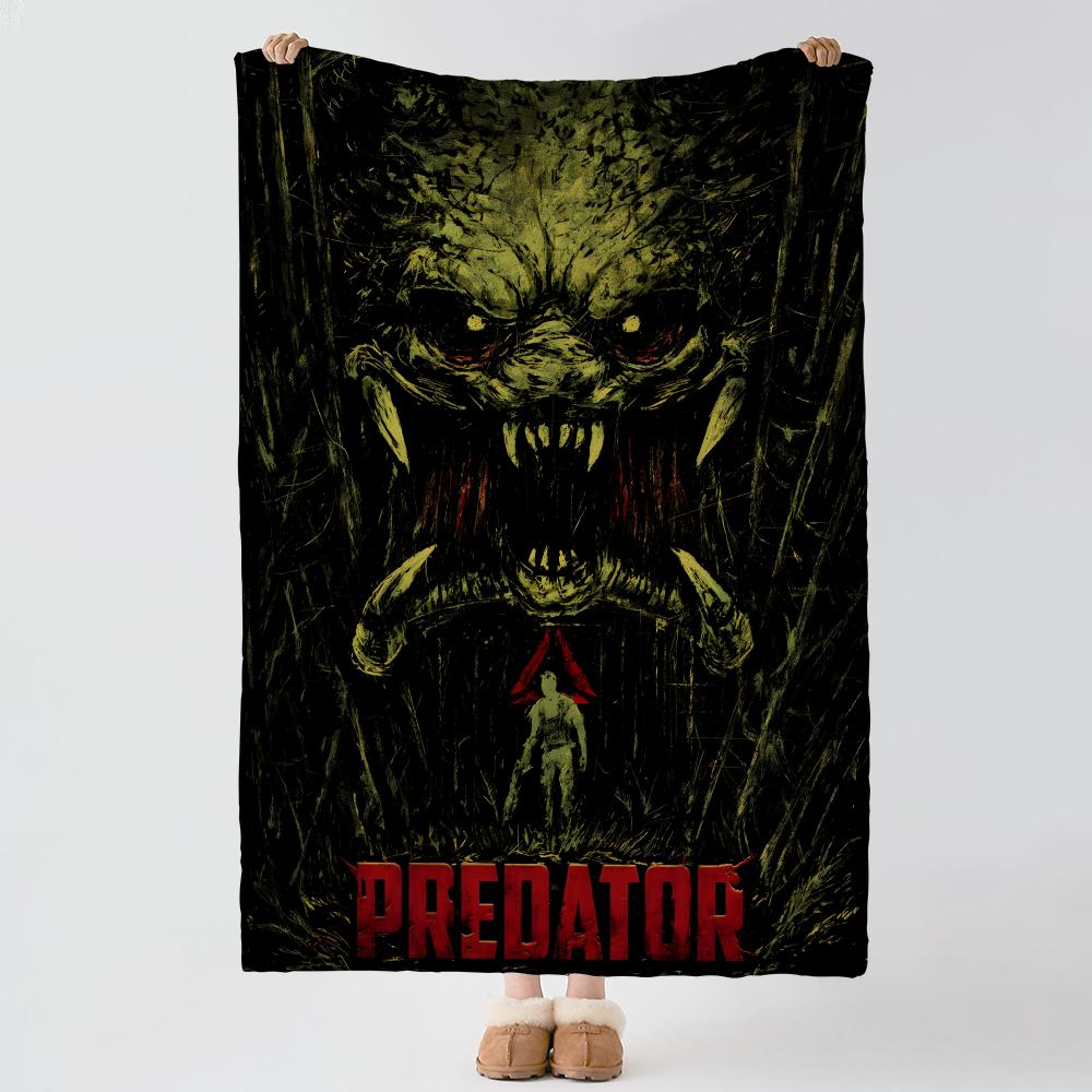movie P-Predator-r Throw Thick Comfort Flannel Quilt, Multi-scene Use Indoor Outdoor Daily Nap
