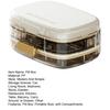 Pill Box Compact Weekly Pill Organizer with Sealing System Moisture-Proof Container Separate Compartments Pill Dispenser for Morning Noon Evening