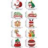 Christmas Hanging Door Banner Santa Claus Snowman Couplet Suitable for Home Merry Christmas Decoration Party New Year Gift 2025