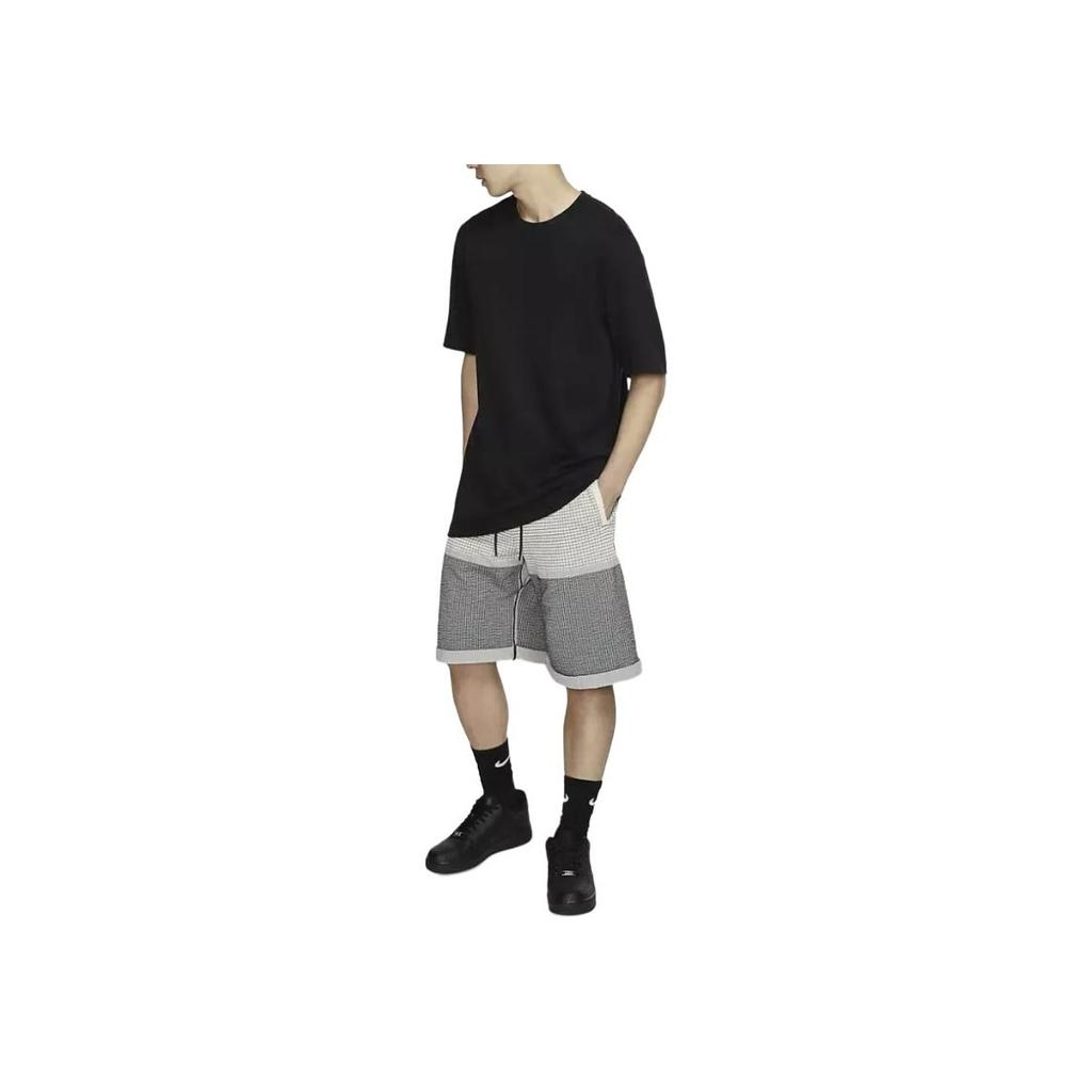 Nike Straight Cut Checkered Shorts Men Shorts Black White AR1587-238