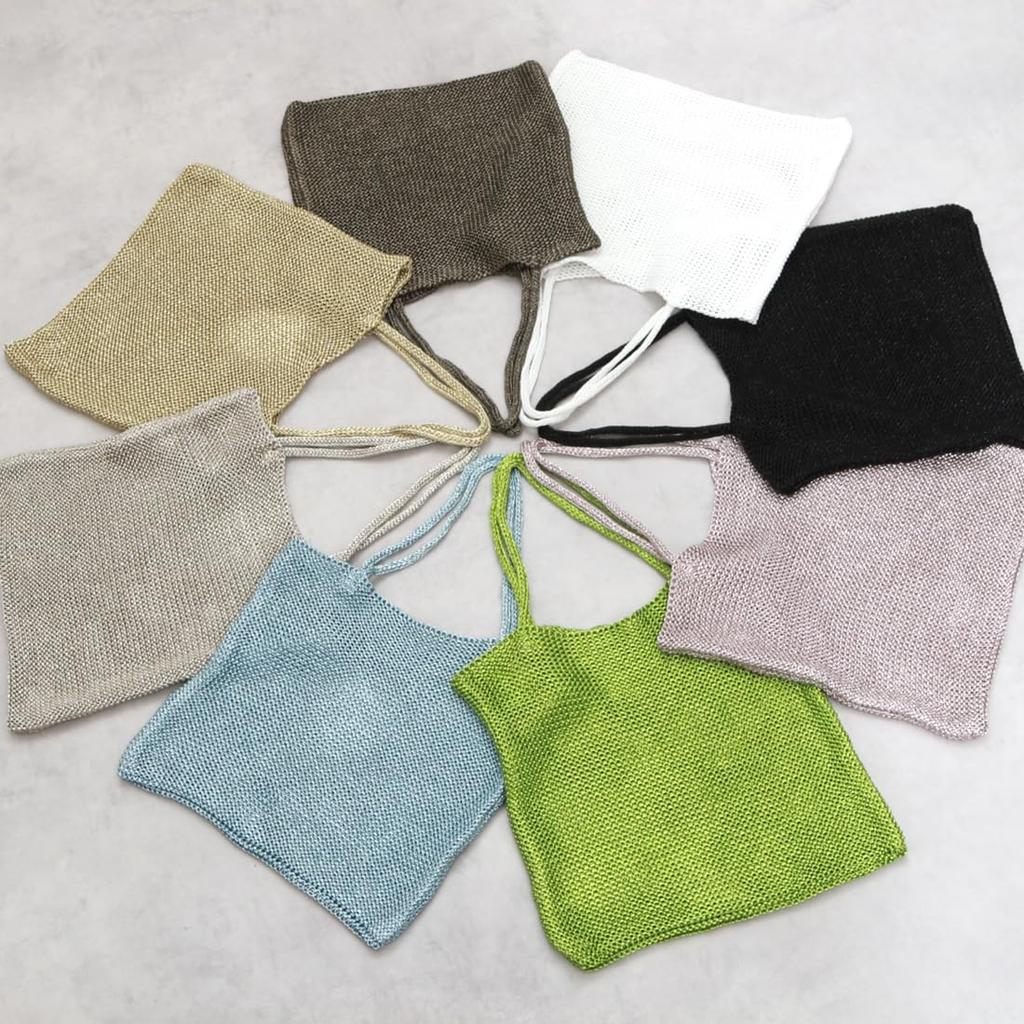 Kashkash Knit Tote Bag Women's Lamé (10-00-01280)