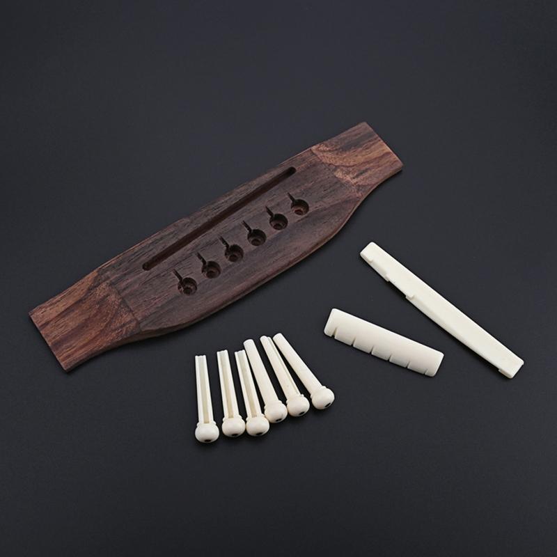Kytarové dřevo Acces Palisandr Akustická kytara Kobylka, Nultý pražec, Sedlo, Koncový kolík, Kolíčky.