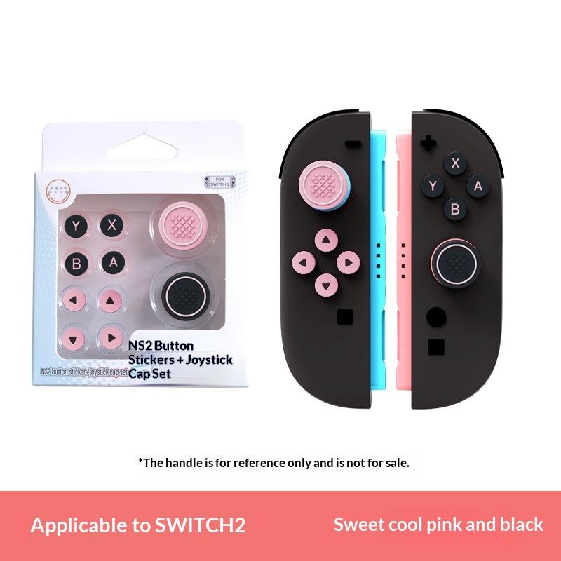 Thumb Button Caps For Switch 2 Joysticks Controller Colorful Silicone Cap For Switch 2 Handle Accessories