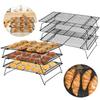 3 Layer Baking Tray Non Stick Barbecue Shelf Biscuit Holder Wire Grid Baking