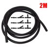 WINDSHIELD WASHER HOSE CONNECTOR Fluid Hose Replacement Replaces Splitter 2m 9PCS Accessory Black Car Practical