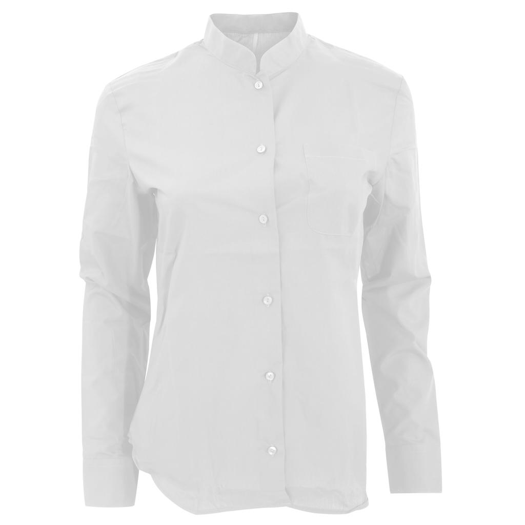 Kariban Womens/Ladies Long Sleeve Mandarin Collar Shirt