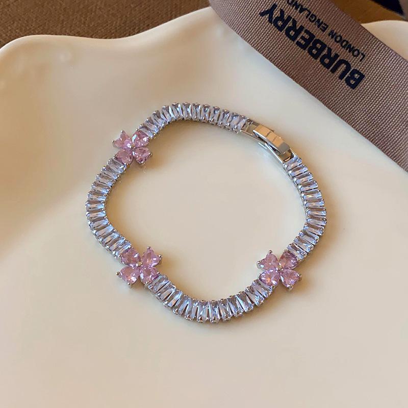 Elegante Geometrische Zirkonia Armband voor Damesmode - Veelzijdig, Trendy Bangle Sieraden