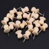 128Pcs Creative Wooden Push Pins 3D Thumb Tacks Simple Blackboard Push Pins  Photo Wall Decor