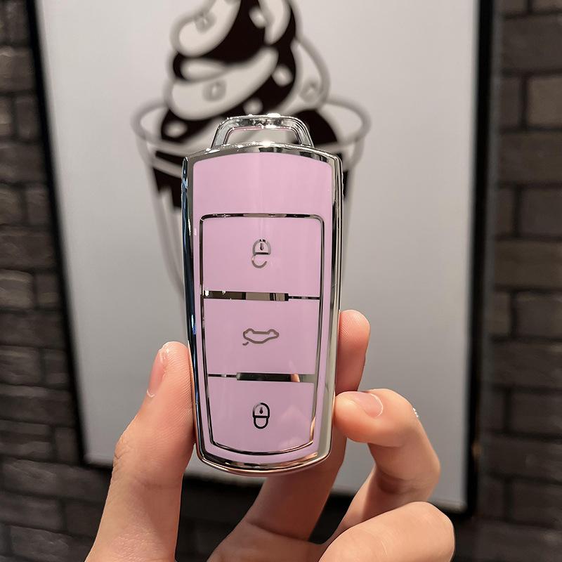 New Fashion TPU Car Key Case Cover for Volkswagen VW CC Passat B6 B7 Passat 3C CC Maogotan R36 B5 B7L Protector Auto Accessories