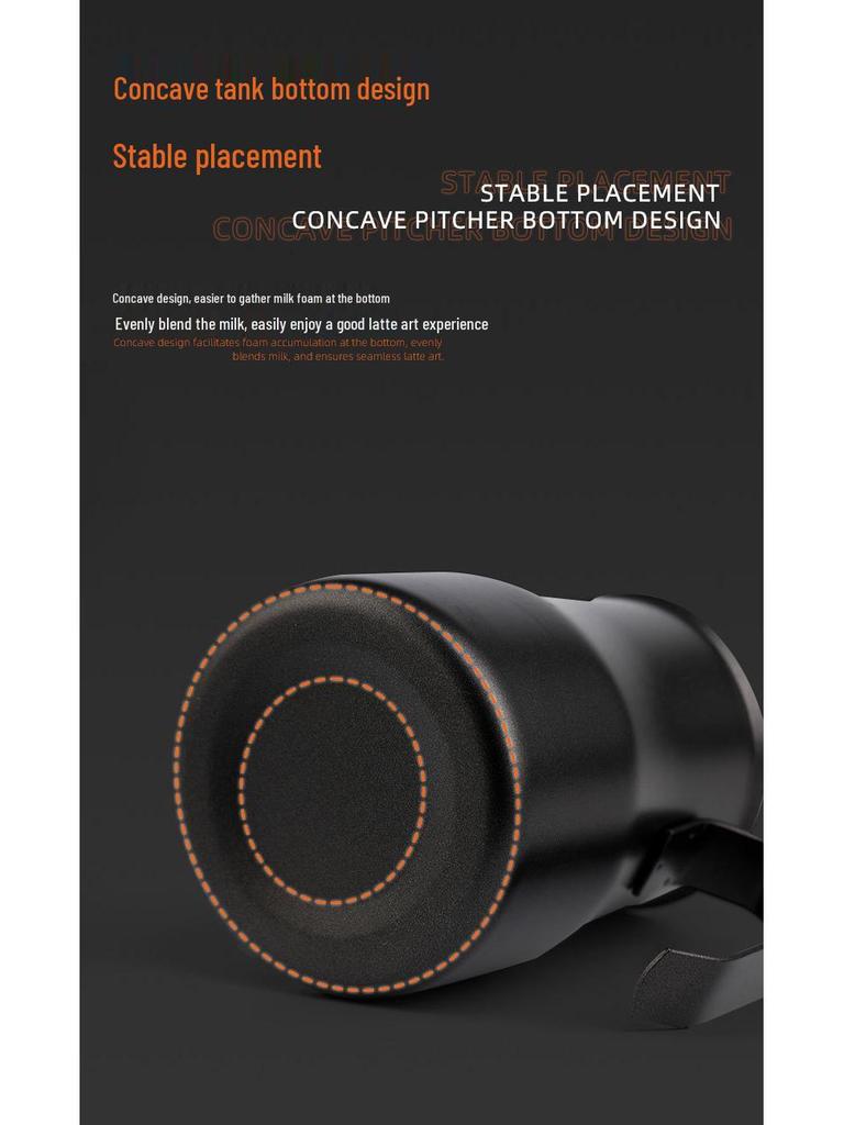 Stainless Steel Latte Art Pitcher: Milk Frothing Cup for Coffee Art