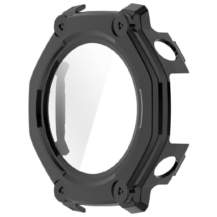 

Water Resistant Full Coverage Protective Case Housing With Tempered Glass Screen Guard For Smartwatches Wearable Device чорний