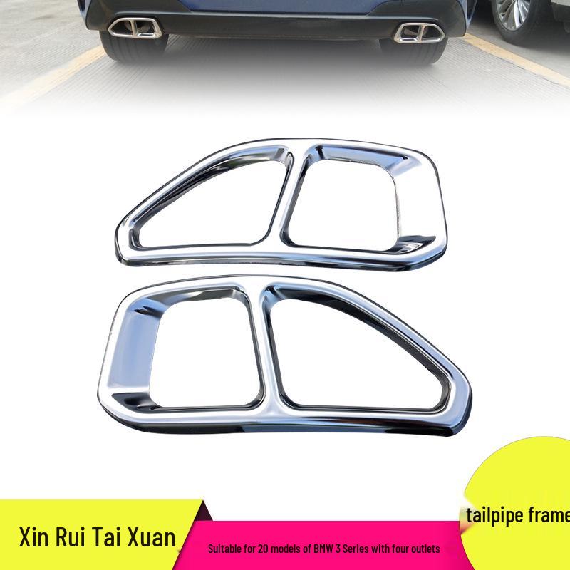 Stainless Steel Exhaust Covers for 2020 BMW 3 Series