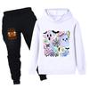 PB1656 Kinder Jungen Mädchen Halloween Bedruckt Langarm Hoodie Hose Oberteil Hosen Kleidung Sets