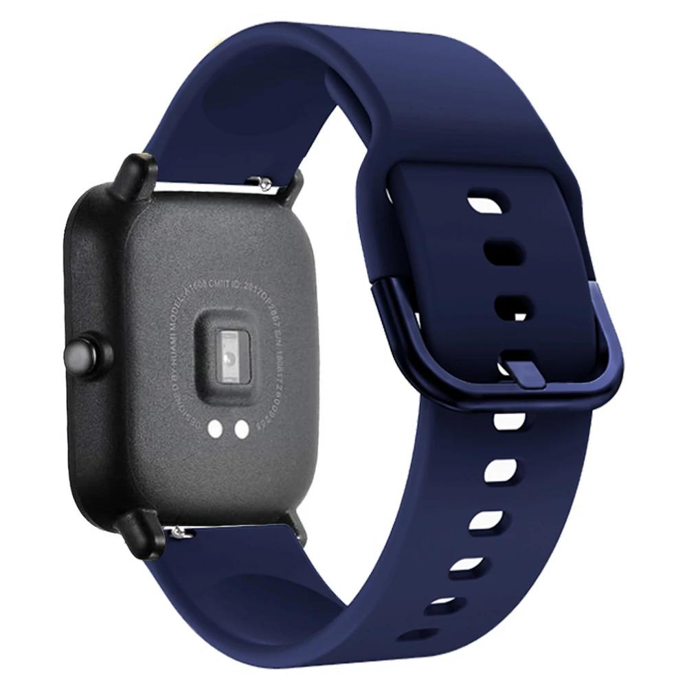 20mm 22mm WatchBand For Amazfit GTS 2/3/4 Mini Strap GTR 2/3/4 42mm Silicone Wristband Bracelet For Amazfit Bip Band Accessories