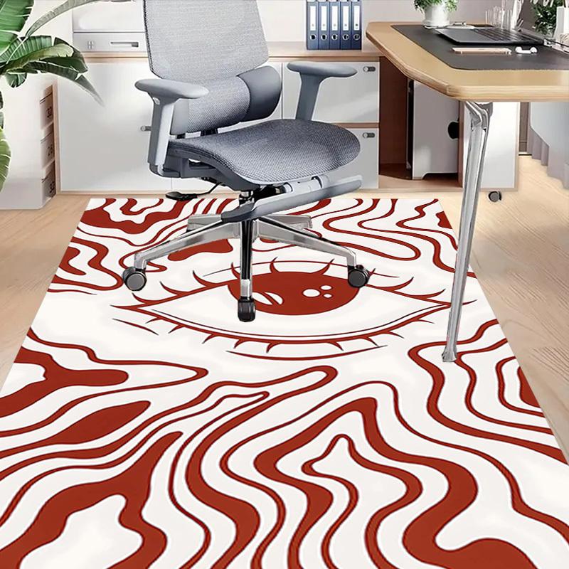 1PC Eye Pattern Non-Slip Floor carpet, suitable for Office, bedroomand playrooms. It can also be used as a sofa footrest cover-T97