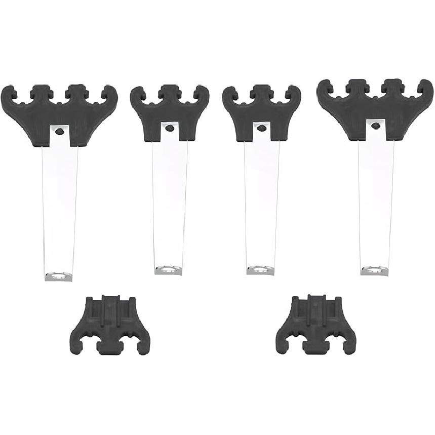 1 Set Blue Chrome Universal Spark Plug Wire Looms 7/8/9Mm Separator Fits For Chevy Ford