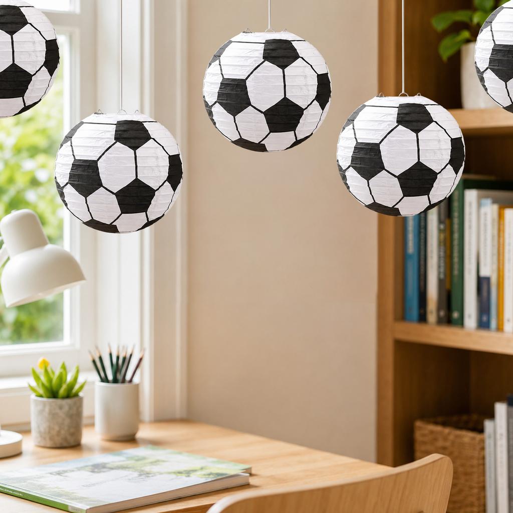 Set of 6 Soccer Ball for Party Decoration