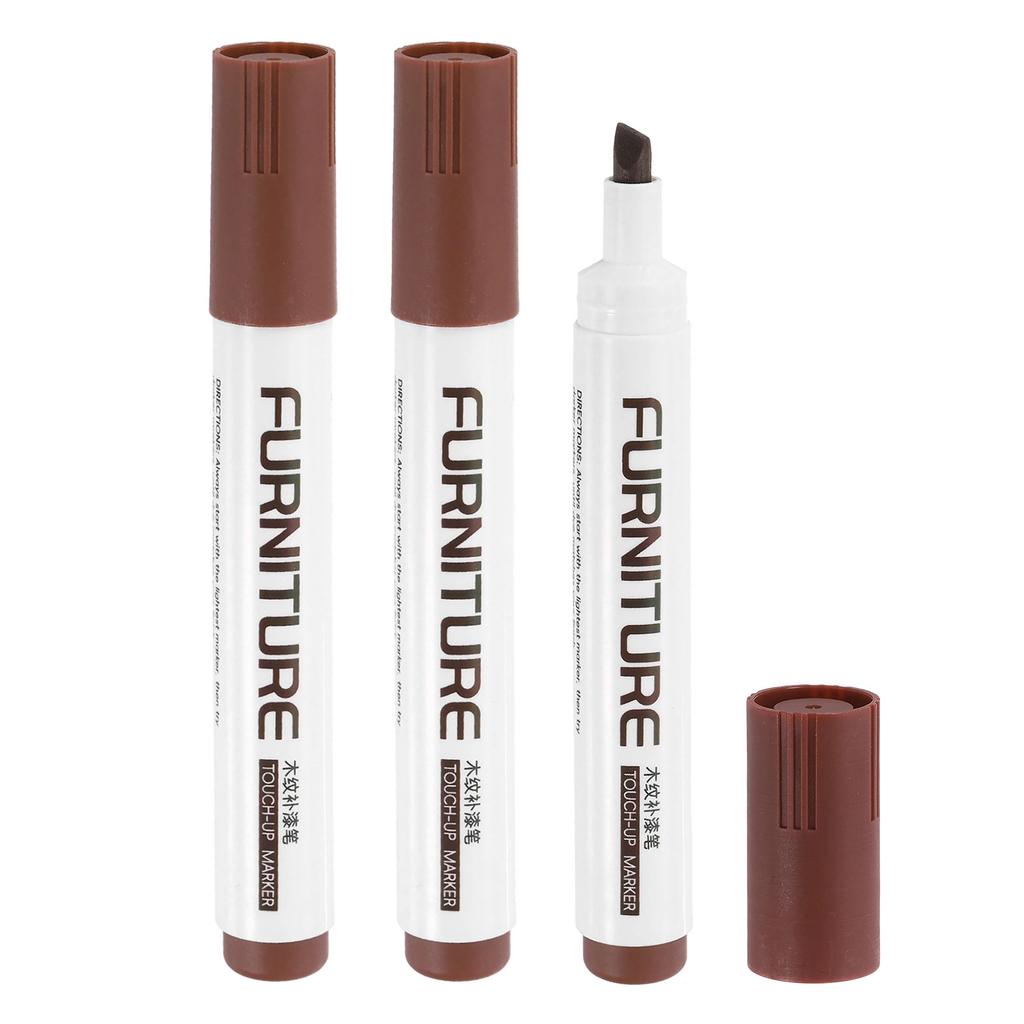 3/5Pcs Furniture Repair Kit Patch Paint Pens Wood Furniture Markers Touch Up Wood Filler Sticks for Scratches Wooden Floor Table