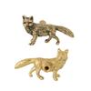 Retro Vixen Brass Handle Vintage Single Hole Cabinet Door Knobs Furniture Hardware Push-pull Wardrobe Drawer Pulls Kitchen