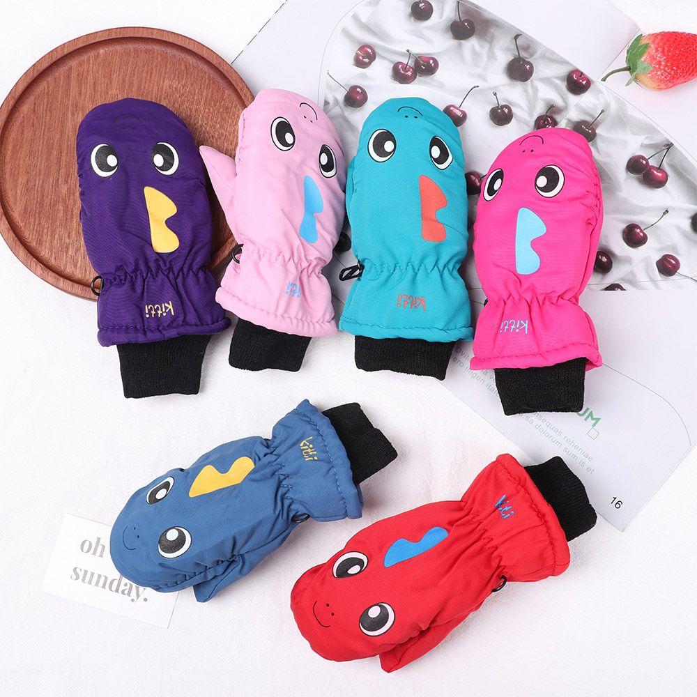 Children Kids Thicken Warm Outdoor Riding Children Ski Gloves Long-sleeved Mitten Snow Snowboard