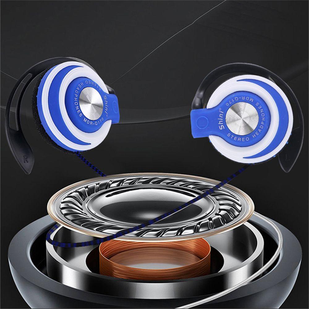for Phones/MP3/MP4 HIFI Stereo 3.5mm Plug Wired Headphones Wired Earphone Ear Hanging Bass Headset