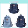 Denim Backpack For Women Men Large Capacity Travel And School Bag With Breathable Fabric