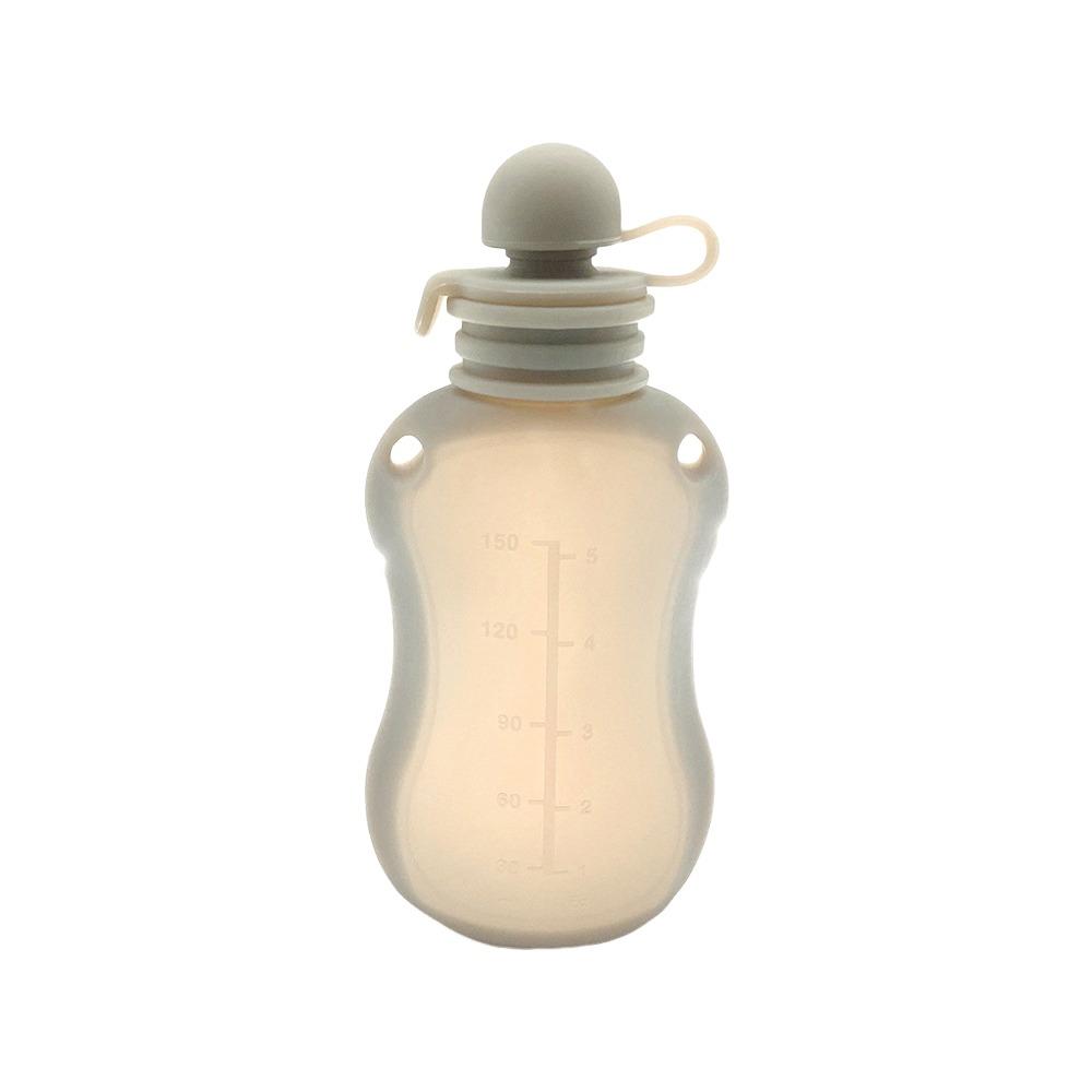 Food-grade Silicone Baby Food Pouches Refillable Baby Bottles Squeezable Pouch Toddler Kids