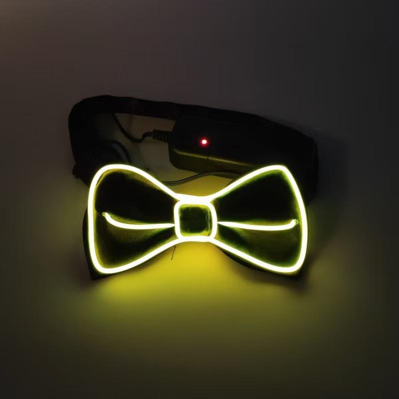 Glowing Butterfly Knot Suitable For Christmas Party Led Glowing Bow Tie Performance Props Festive Costumes Special Use