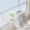 Space Saving Iron Shoe Drying Rack Wall Mounted Hanging Clothes Rack  Railings Windowsill