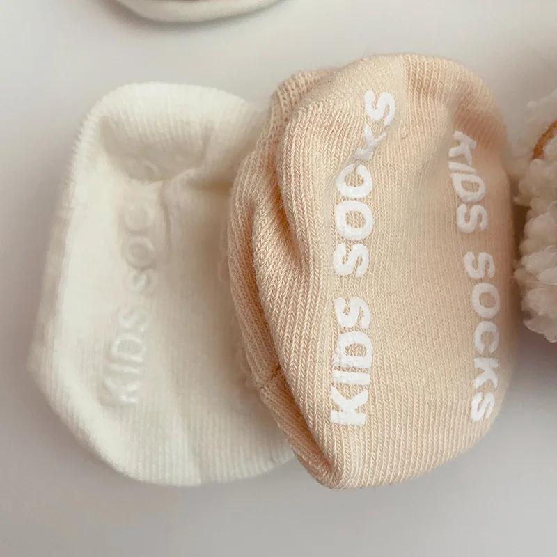 New Kids Boys Girls Short Socks Newborn Baby Cartoon Bear Sock Children Soft Boat Socken Cute Infant Socken Toddler Accessories