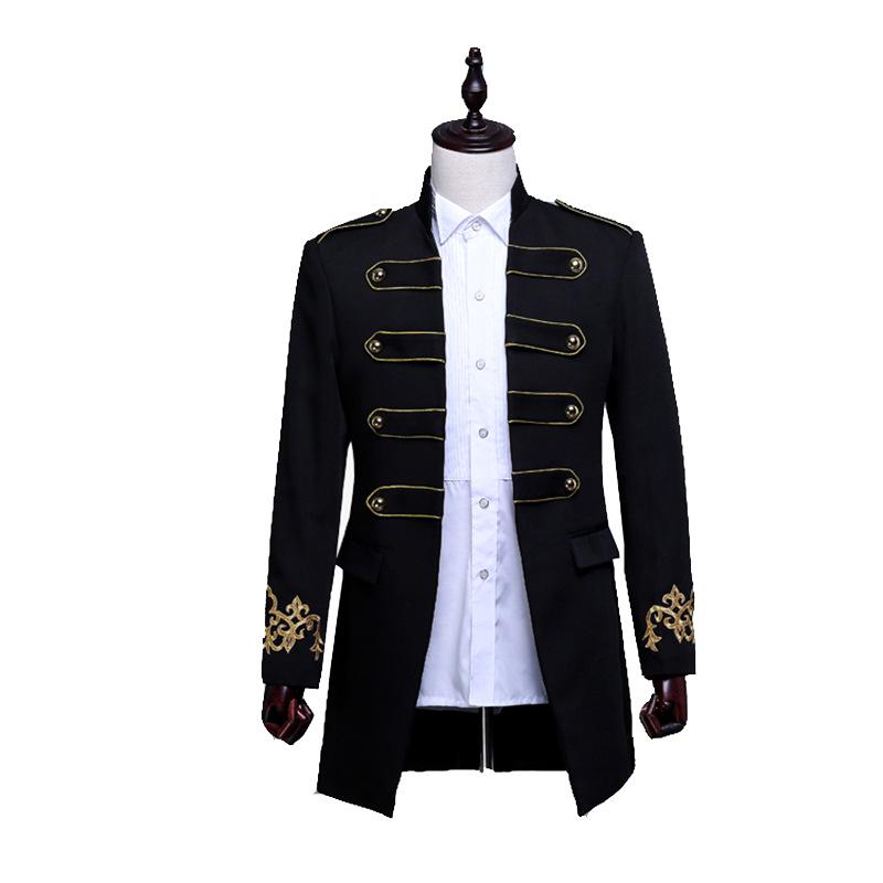 

Deng Chao Men s Mid-Length Performance Wedding Suit and Reception Attire L чорний