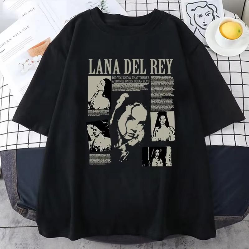Fashion Women T Shirt Singer Lana Del Rey Shirt Ultraviolence Music Album T Shirt Vintage Hip Hop Streetwear Casual Short Sleeve