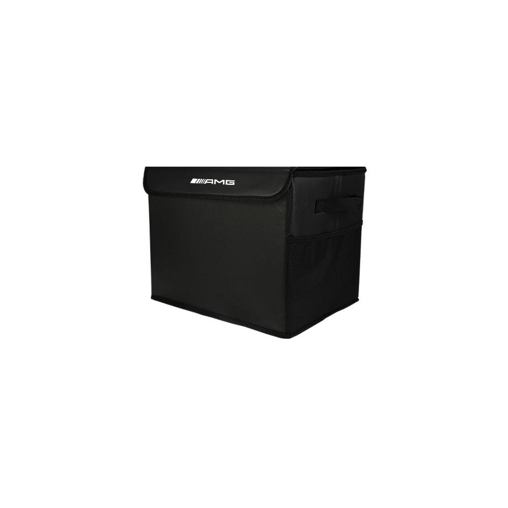 Car Leather Storage Travel Box Trunk Organizer Stowing Tidying Case For AMG W140 W168 W169 W176 W177 GLS GLB EQC CLS SLK A200