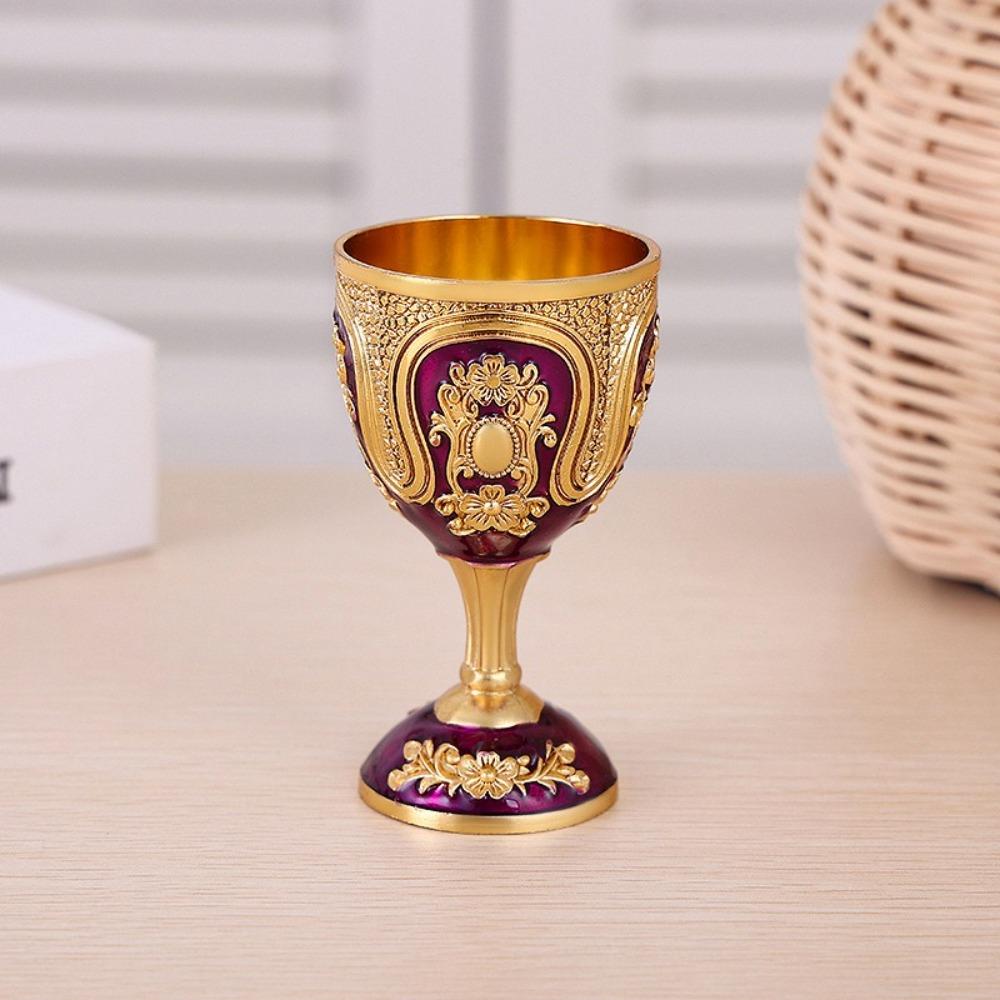 European Style Wine Glass Classic Metal White Wine Cup New Goblet  Family Friend Neighbor Gift