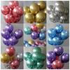 12inch 2.8g Chrome Thickened Metal Balloons Pack for Birthday Wedding Party Backdrop Decoration Bulk Balloon Decoration 50pcs