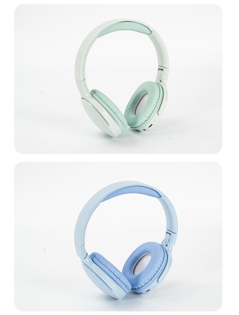 Cross-border P2961 Bluetooth 5.3 Foldable Over-Ear Wireless Card-Insert Headset in Retro Style.