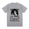 Scarface The World Is Mine Crime Movie Al Pacino As Tony Montana T-shirt Men's Fashion Vintage Punk Gothic  T-shirts Ins Y2k