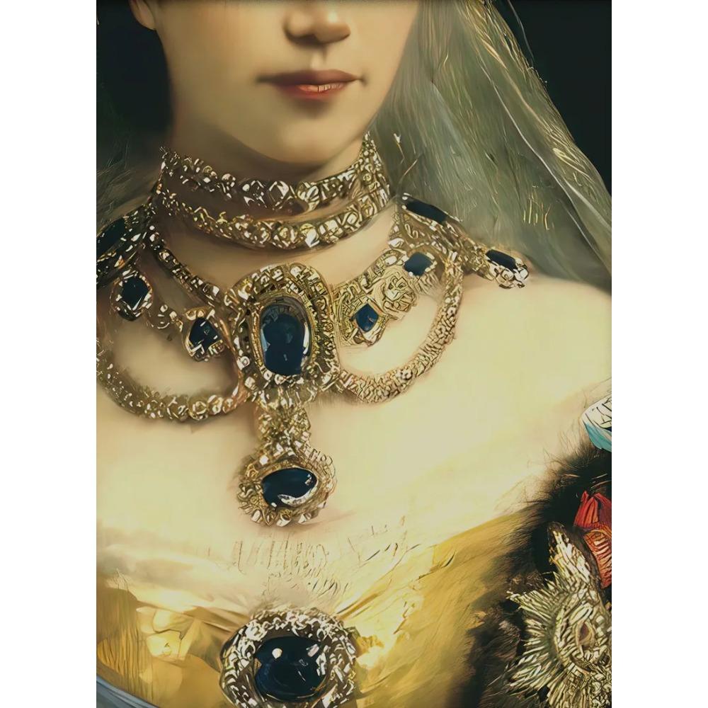 Eclectic Alter Portrait Renaissance Baroque Feminine Woman Poster Print Wall Art Pictures Canvas Painting Room Home Decor Gift
