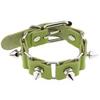 Black Leather Studded Bracelet Cuff Goth Punk Spiked Bracelets Women Men Wristband Rivet Bangle Cosplay Rock Unisex Jewelry