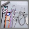 For Magsafe Magnetic Crossbody Lanyard Phone Case For Samsung Galaxy Z Flip 7 Fe 6 5 4 3 Flip6 Flip5  Flip7 Transparent Cover