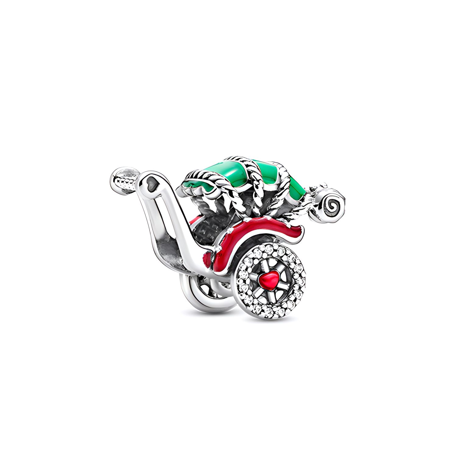 Pandora Traditional Rickshaw Charm Unisex Charm 799071C01 Multicolor