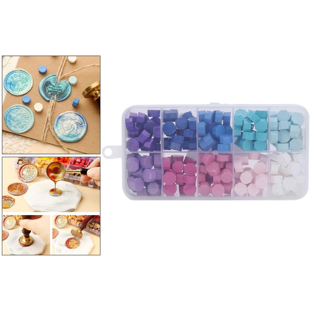 200/600PCS Octagonal Wax Beads Premium Wax Beads Letters Cards Wax Seal Postage