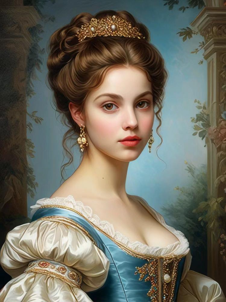 New Diamond Mosaic European Girls Portrait 5d Diamond Painting Full Square/Round Oil Painting Character Embroidery Decor Gift