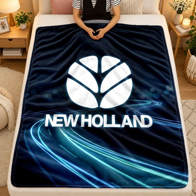 Flannel BlanketNew Holland Warm Soft Throw Blanket for Indoor Sofa Bed Living Room Use